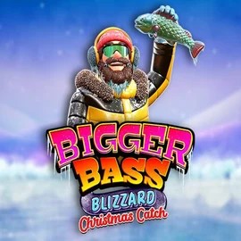 Official Slots logo: Bigger Bass Blizzard Christmas Catch by Pragmatic Play at Spinstein Casino
