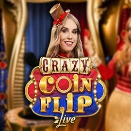 Crazy Coin Flip logo by Evolution Spinstein Casino