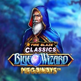 Fire Blaze Blue Wizard Megaways casino game by Rarestone Gaming – featured logo at Spinstein Casino
