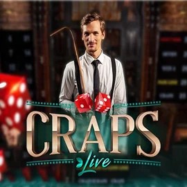 Official Live Casino logo: Live Craps by Evolution at Spinstein Casino