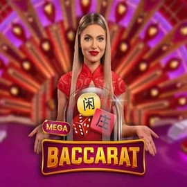 Mega Baccarat slot visual from Pragmatic Play available on spinsteincasino.cz