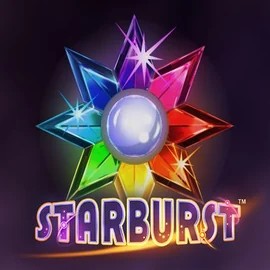 Starburst casino game by NetEnt – featured logo at Spinstein Casino