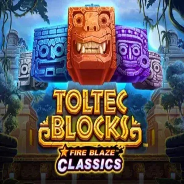 Slots logo of Fire Blaze: Toltec Blocks from Rarestone Gaming at Spinstein Casino